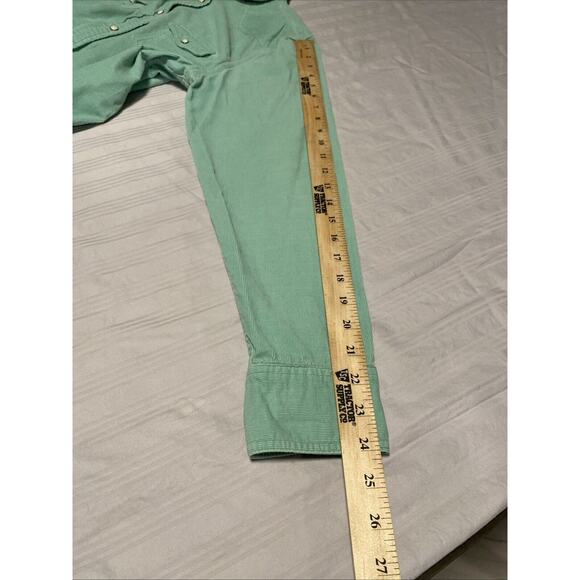 American Eagle Outfitters Shacket womens XL Corduroy Snap Up Mint Green Soft - Picture 11 of 16